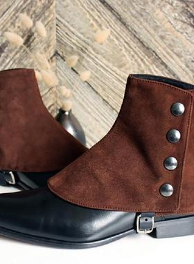 2024亚马逊独立站跨境外贸新款中世纪文艺复兴复古绑腿鞋口角鞋套