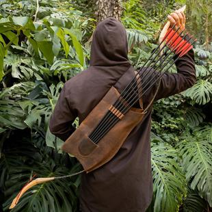 亚马逊跨境外贸新中世纪维京人带箭槽 射箭弓箭袋角色扮演可调节