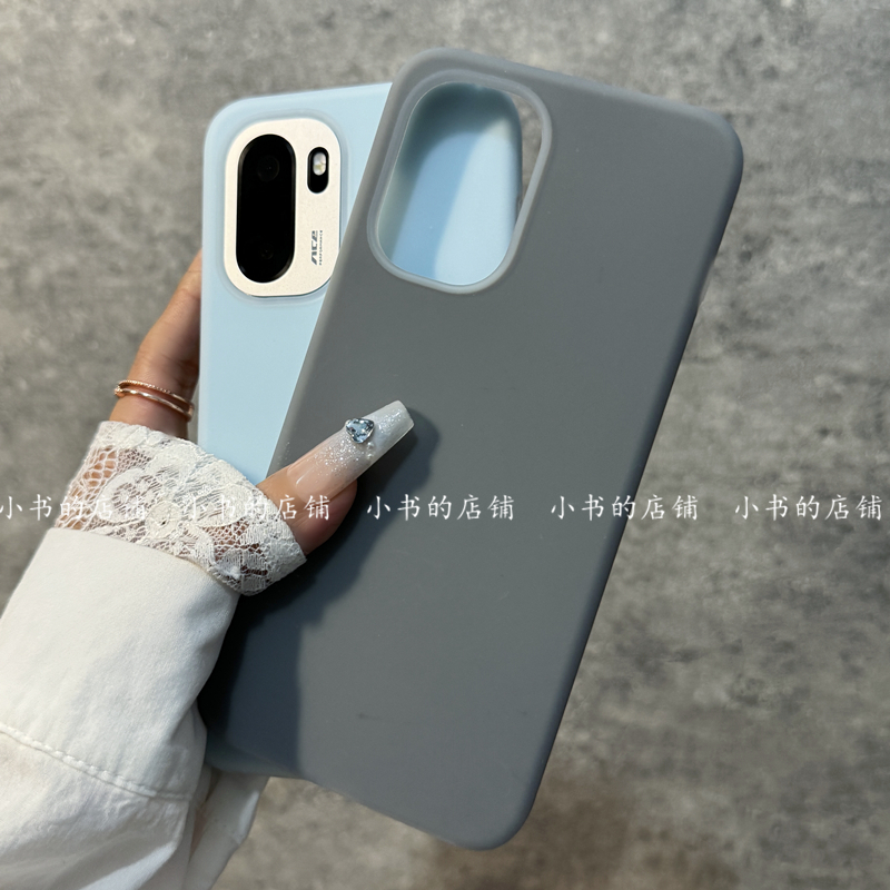 适用1+ace6手机壳一加ace6液态硅胶果冻保护套简约纯色耐脏防摔滑学生