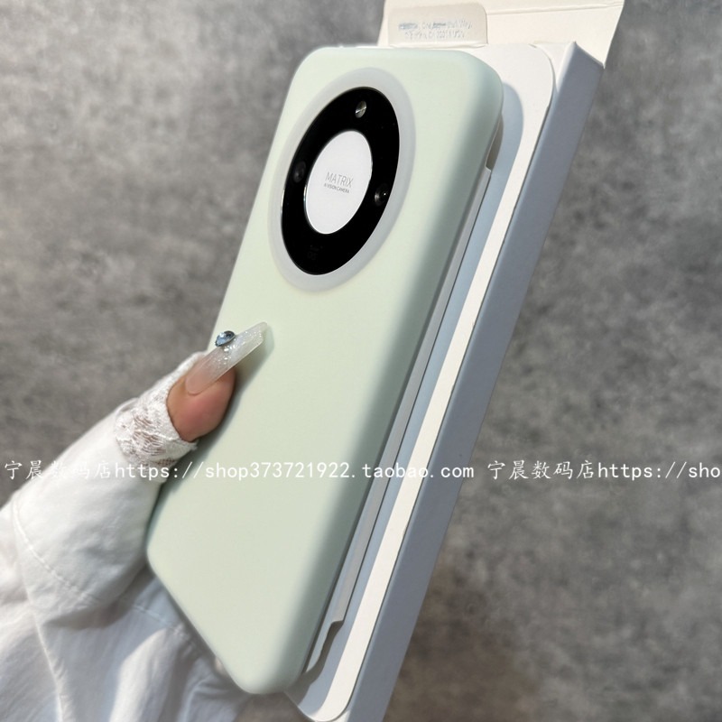 适用荣耀x70手机壳液态硅胶全包保护套果冻夏日小清新抹茶绿薄荷绿韩系