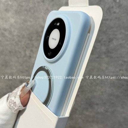 360度可旋转支架磁吸适用华为mate80手机壳mate80promax液态硅胶pro马卡龙mate70纯色mate60时尚pro+新pura90