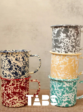 TABS官方代理美国克朗峡谷Crow CanyonHome泼墨搪瓷马克杯2件包邮