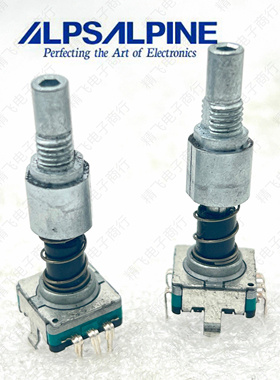 ALPS阿尔卑斯EC11E152T40B编码带按锁开关30定位15脉冲轴长25带帽