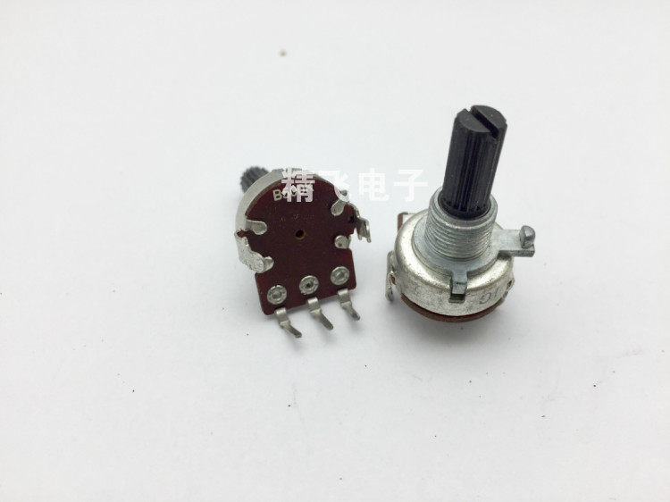 台湾ALPHA艾华161型单联电位器B500K轴长20锯齿