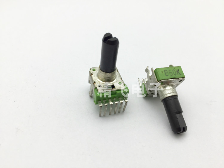 台湾ALPHA艾华RK12双联电位器B50K*2轴长18MM