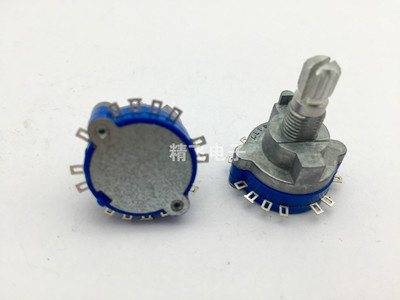 ALPS阿尔卑斯SRRN6接点对应竖型波段开关单层2刀6档旋转360度15锯