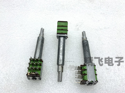 优质汽车音响音量电位器A20K*2 B20K*2双调带开关轴长50MM