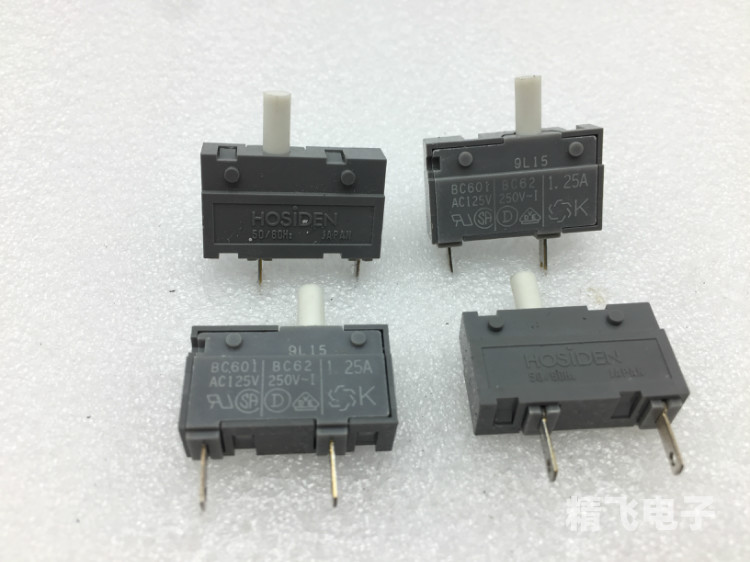 日本HOSIDEN BC601 AC125V 1.25A 温控开关