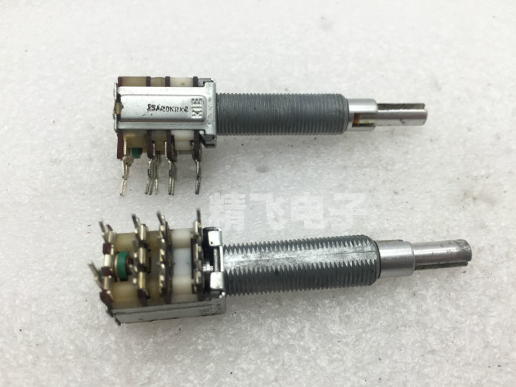 KIE韩国RK12三联带开关电位器A20K*4轴长40MM