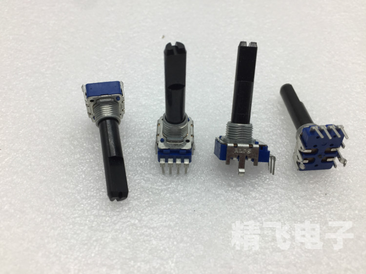 日本ALPS阿尔卑斯RK11K114单联电位器B10K带中心定位轴长31MM没字