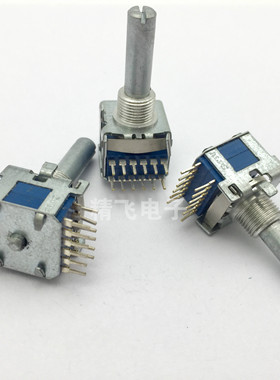 ALPS阿尔卑斯SRBM20型旋转波段开关2层3档柄长25MM圆轴