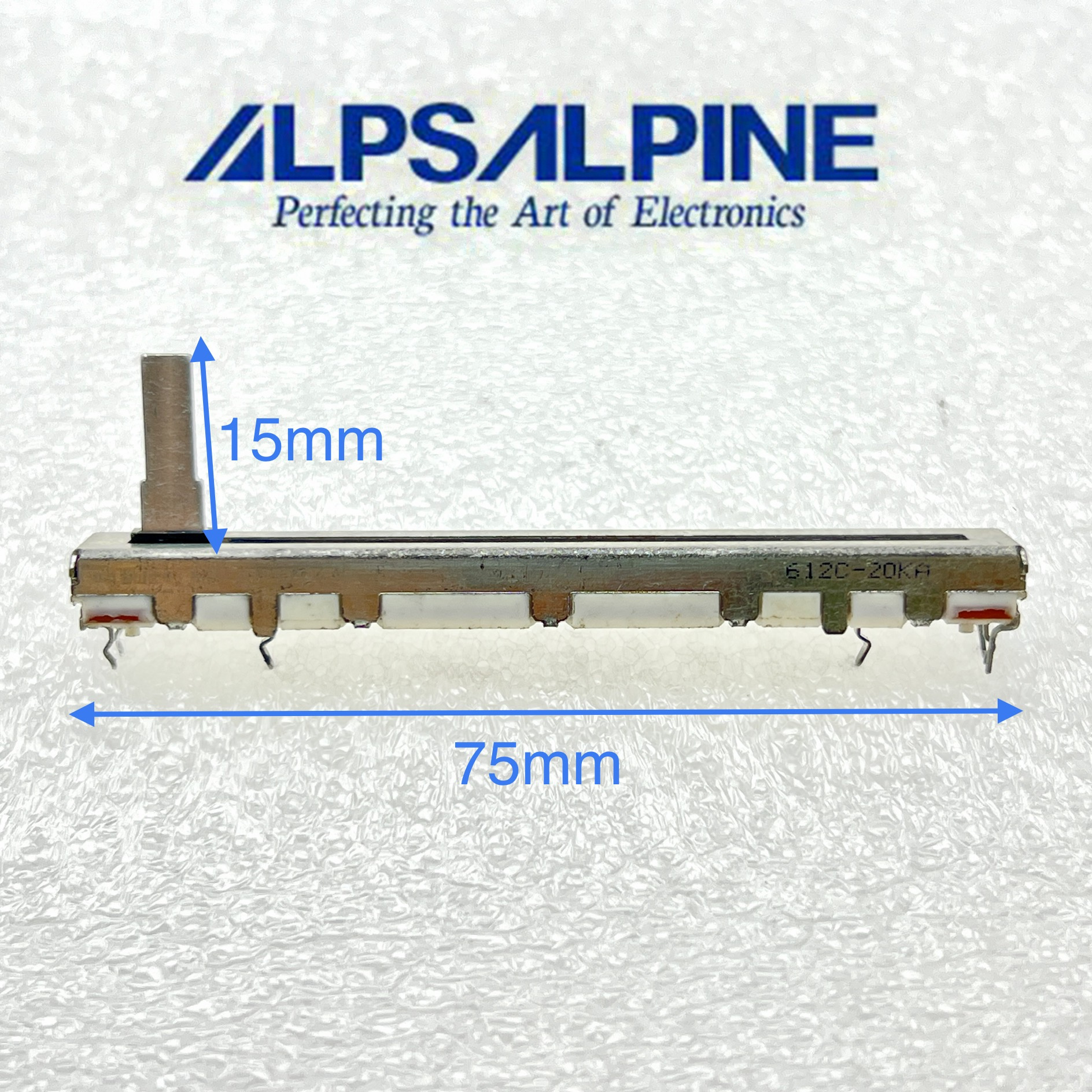 日本ALPS75mm双声道直滑电位器
