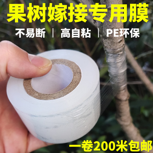 果树嫁接膜PE自粘免包扎胶带