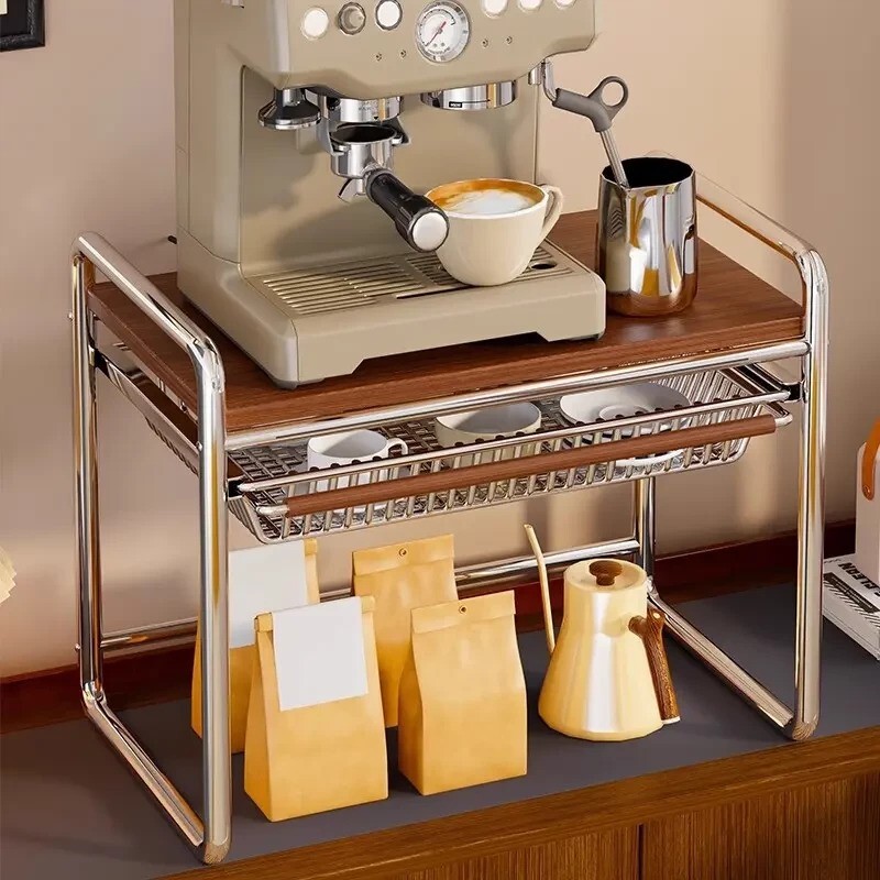 咖啡机放置桌厨房微波炉台面烤箱支架多功能锅架电饭煲收纳架子