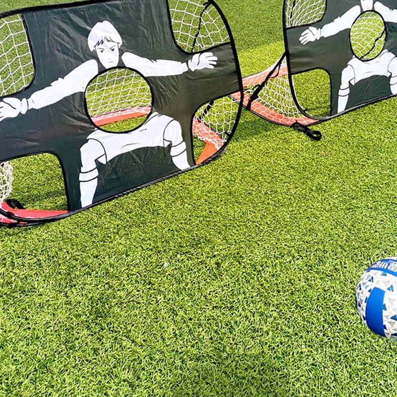 室外训练球门多功能儿童足球网便携式可折叠沙滩射门人型足球网框