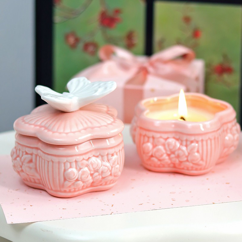 卧室小众香薰蜡烛生日礼物实用送女生闺蜜伴娘伴手礼粉色女朋友