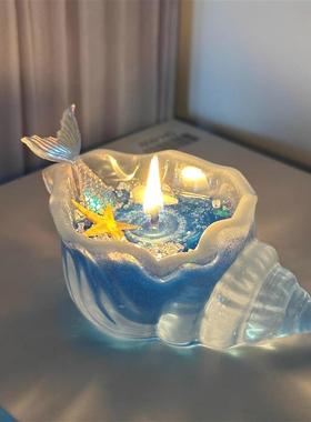 海螺香薰桌面摆件房间改造小物件客厅电视柜装饰摆件小众家居装饰