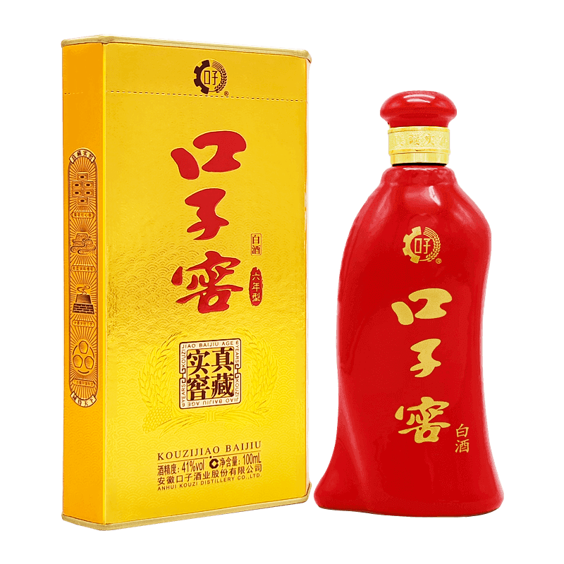 口子窖六年型白酒41度100mL*1瓶