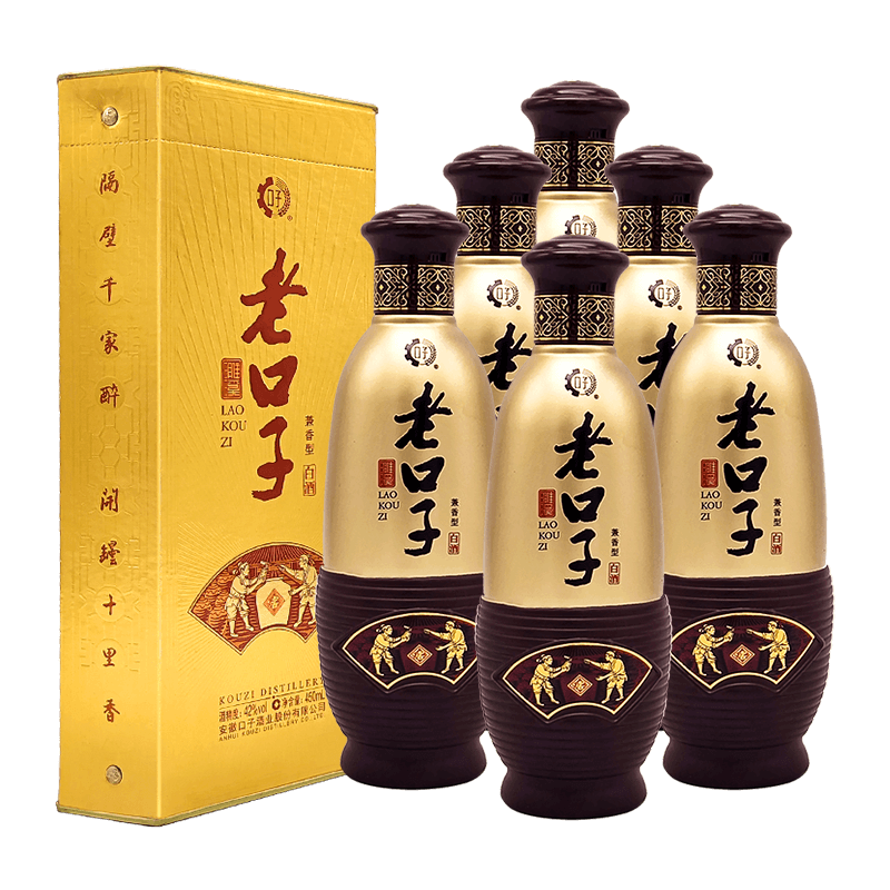 口子窖老口子42度450mL*6瓶白酒