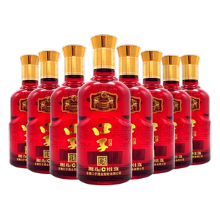 口子窖口子坊红坊41度500ml*8瓶 白酒整箱口粮酒光瓶酒官方旗舰店
