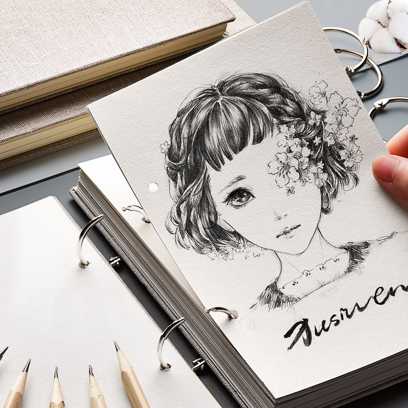 a48k美术生专用活页硬壳素描本