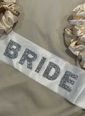 欧美生日肩带Birthday Baddie绶带金葱肩带男士礼仪带装扮礼品