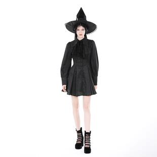 欧美个性 女巫系带扣连衣裙DW888 原创哥特式