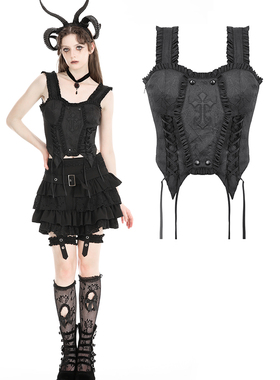 DARK IN LOVE哥特女装暗黑设计感吊带小背心百搭款CW079