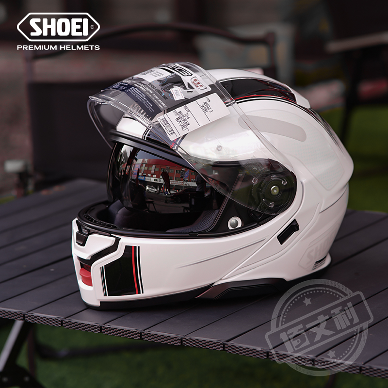 新款SHOEI头盔摩托车揭面盔3代
