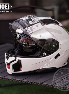 日本SHOEI头盔摩托车揭面盔双镜片头盔男女巡航摩旅长途NEOTEC3代