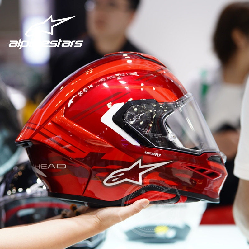 A星头盔S-R7摩托车全盔男女四季骑行赛车机车赛盔ALPINESTARS街盔