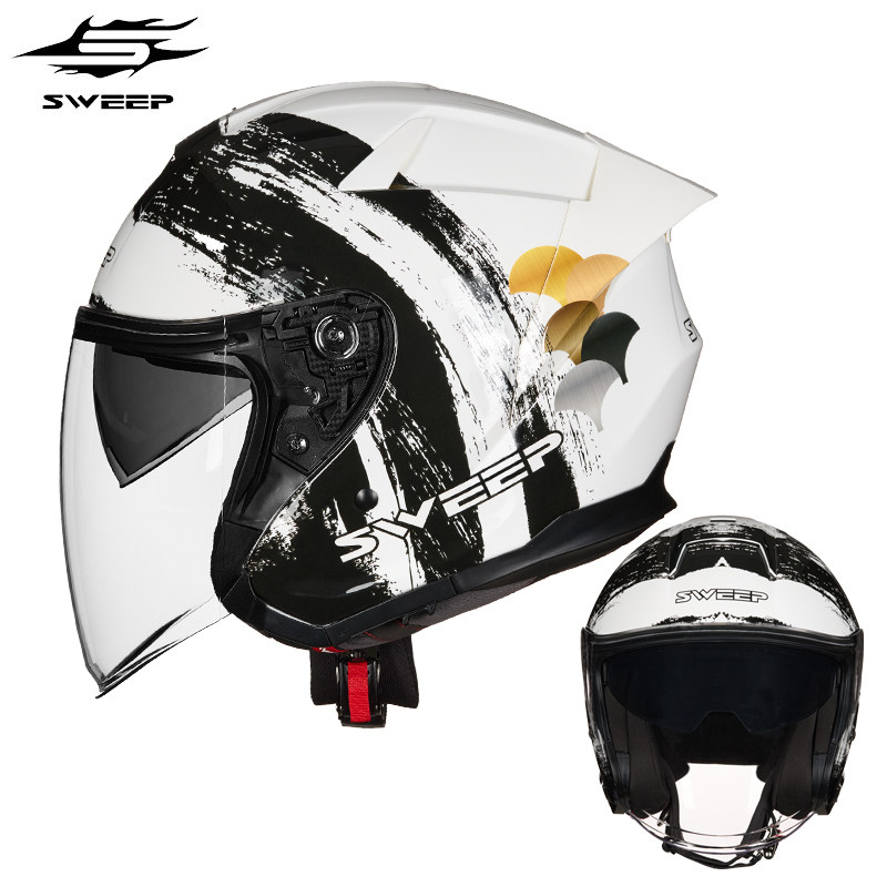 SWEEP摩托车头盔碳纤维半盔