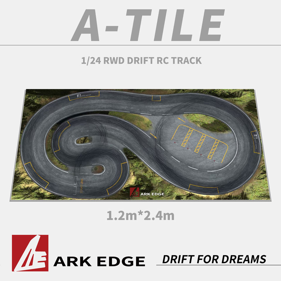 ARKEDGE A砖 1/24漂移赛道RC蚊车漂移专业跑道 家用尺寸1.2*2.4米
