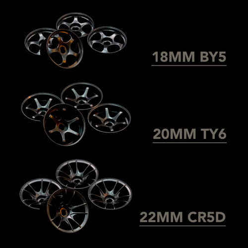 ARKEDGE轮毂漂移 蚊车1/24轮毂RC BY5 TY6 CR5D 18mm 20mm 22mm