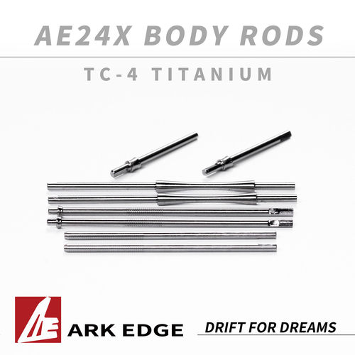 AE24X-op升级 TC-4钛合金车身连杆 ARKEDGE漂移蚊车1/24RC AE