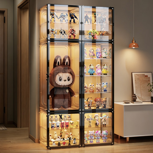 【六面全硬】自由组合手办展示柜
