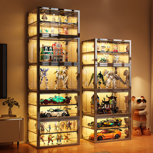 【加宽加大●可分层】手办展示柜