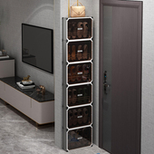 室内门后室外小窄玄关鞋 2024爆款 架 柜家用门口入户靠墙新款 超薄鞋