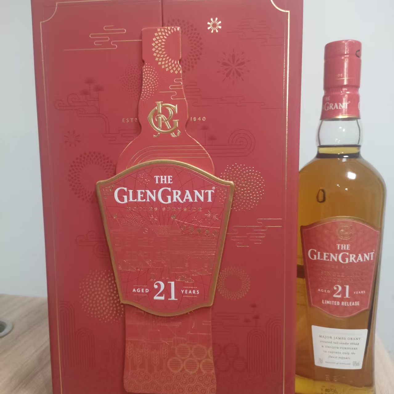 行货  格兰冠21年单一麦芽苏格兰威士忌 冠岁限量版