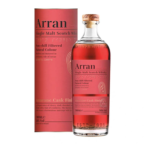 艾伦限量阿玛诺红酒桶单一麦芽苏格兰威士忌洋酒Arran amarone