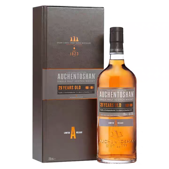 欧肯特轩21年Auchentoshan 单一麦芽威士忌原瓶进口洋酒