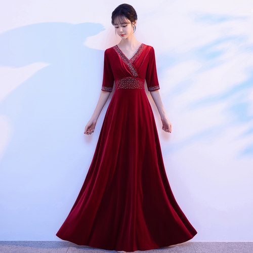 大合唱演出服女长裙2025新款