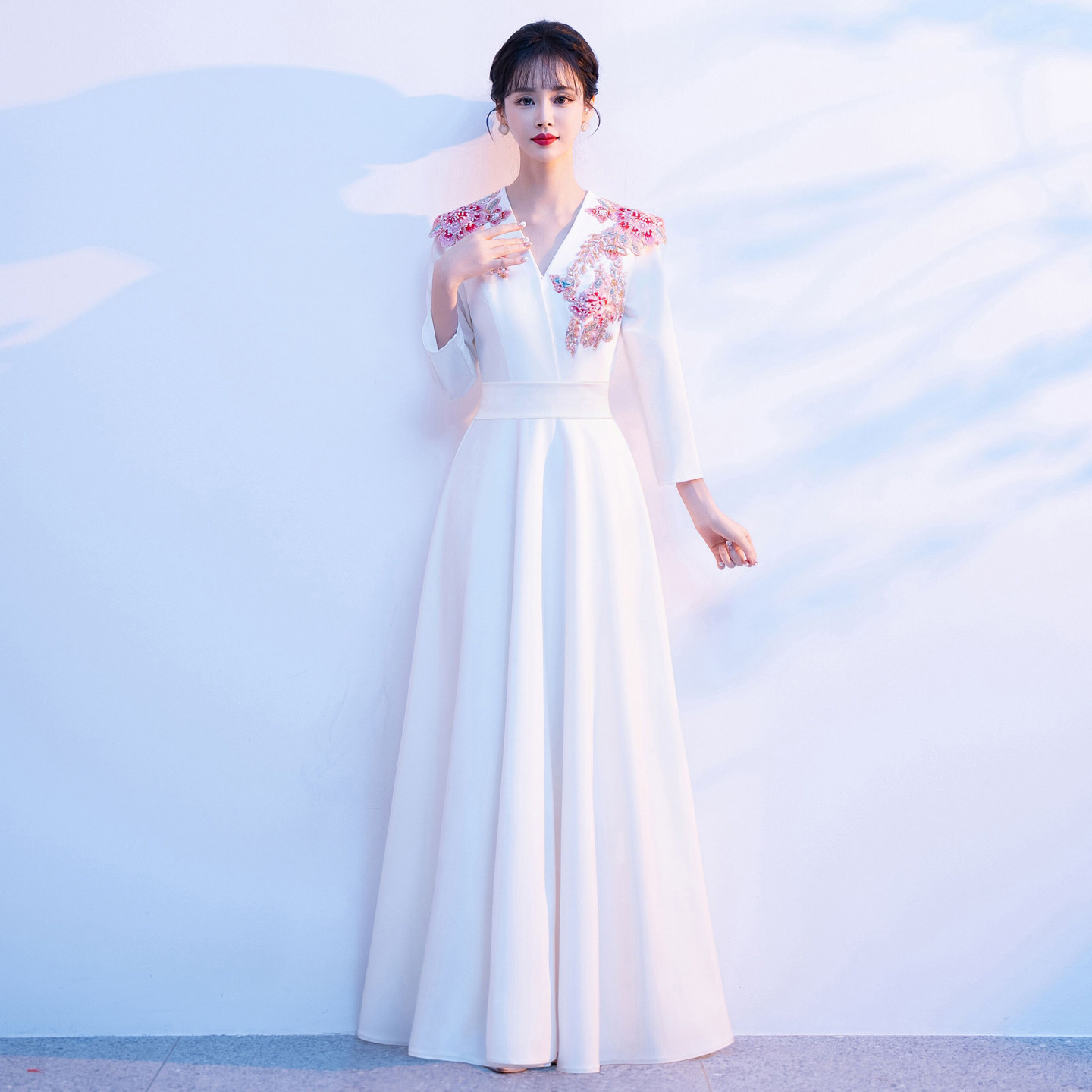 大合唱朗诵演出长裙晚礼服女图片