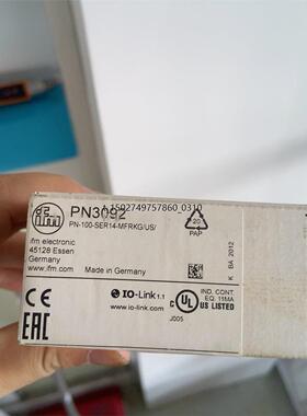 德国IFM易福门PN3092压力传感器，全新原装正品，议价