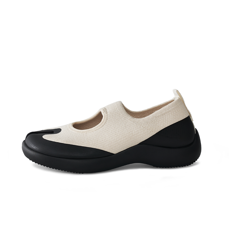 MINNETONKA/迷你唐卡TABIFOOTEWEAR玛丽珍分趾鞋飞织面料一脚蹬