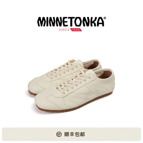 MINNETONKA/迷你唐卡 MS70德训鞋软皮软底休闲鞋简约小白鞋