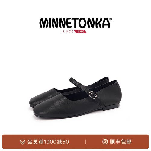 迷你唐卡复古一字扣玛丽珍鞋