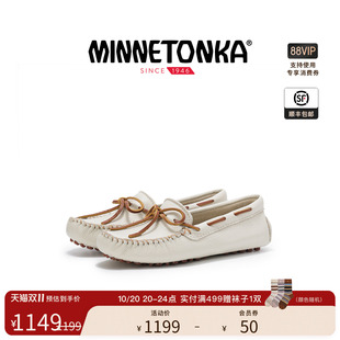 MINNETONKA/迷你唐卡蝴蝶结乐福鞋经典帆船鞋懒人豆豆鞋2026新品