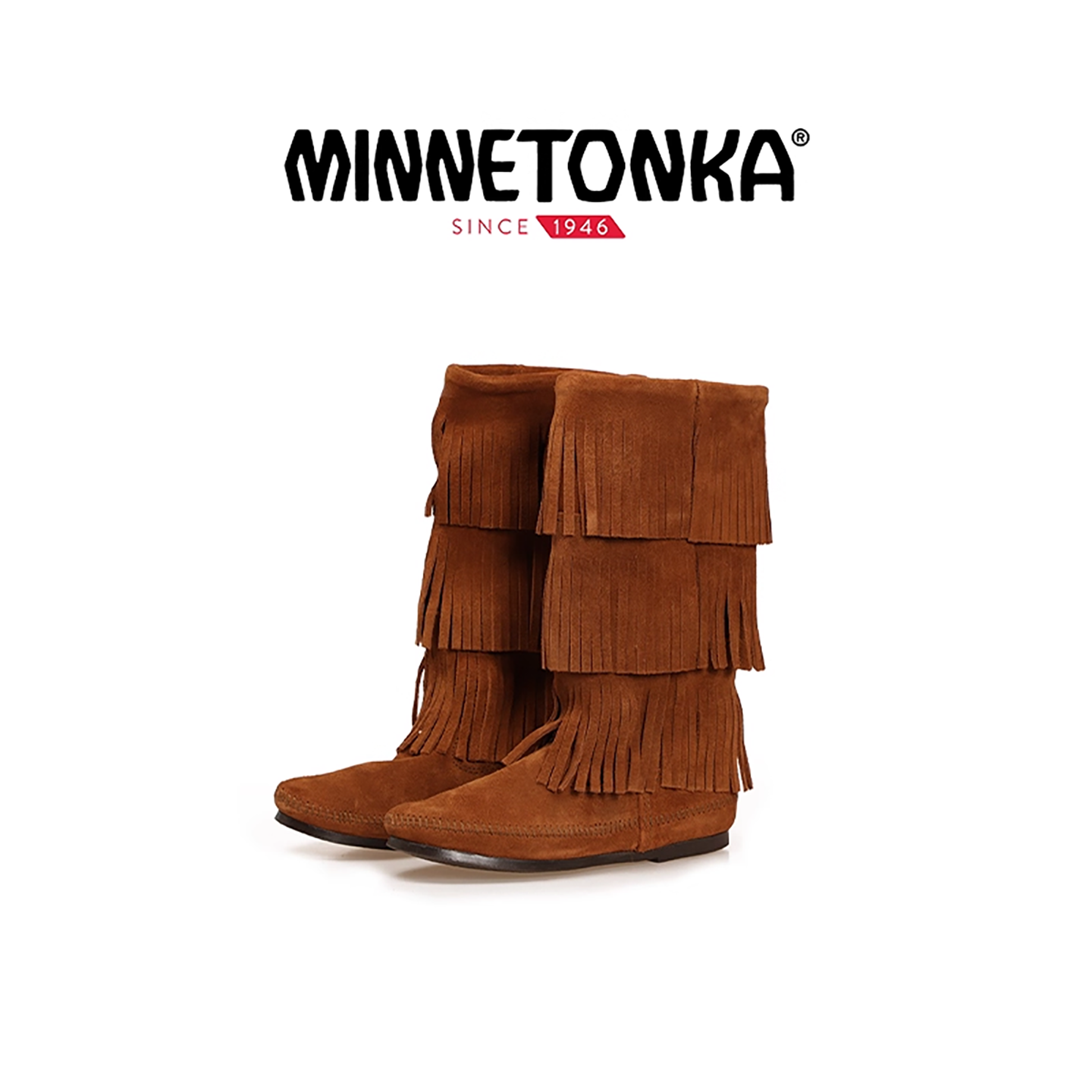 MINNETONKA高筒靴子流苏