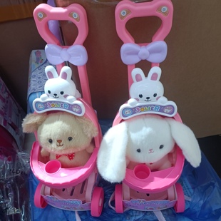 芒果潮玩女孩过家家手推车洋娃娃美琪萌娃超市购物车可爱公仔玩具